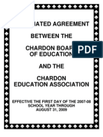 Chardon Teachers Contract 2007-2009