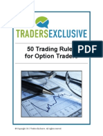 50 Trading Rules For Option Traders