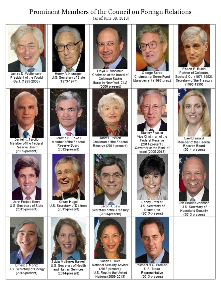 Portraits of Council On Foreign Relations Members | PDF | Business