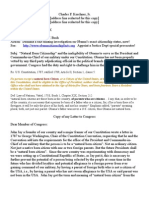 Kerchner Letter to President Bush about Obama's Article II Constitutional Ineligibility