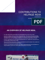 Contributions To HelpAge India