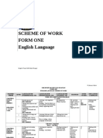 SOW Yearly Scheme of Work Form 1