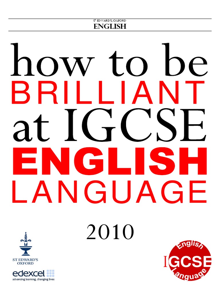 Edexcel IGCSE English Language Revision Booklet Sentence Linguistics 