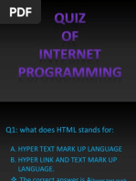 quiz on basic html tags