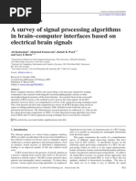 A Survey of Signal Processing Algorithms in BCI Based on Electrical Brain Signals
