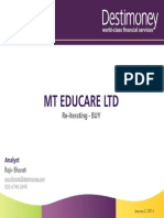 MT Educare - Q2FY14 Destimoney Sec PDF