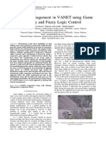Obstacle Management in VANET using Game Theory and Fuzzy Logic Control
