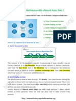 What Are The Machines Used in A Mineral Water Plant