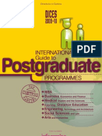 DICES 2009-10. International Guide To Postgraduate Programmes