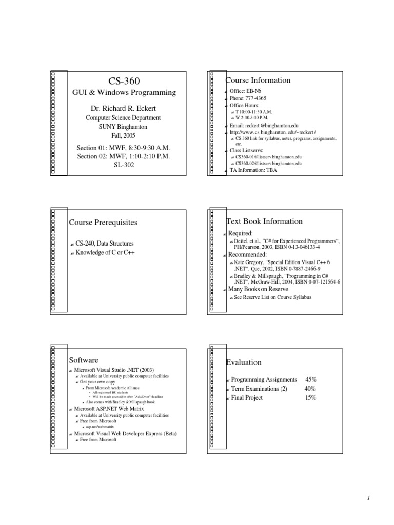 GUI and Windows Programming Overview | PDF | Microsoft Windows ...