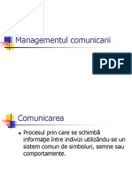 Managementul comunicarii