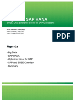 Big Data, SAP HANA: Suse Linux Enterprise Server For SAP Applications