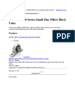 Lowest Wholesale Prices on Stock Zinc and Steel Pillow Block Bearings