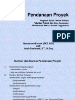 Kuliah 9 Pendanaan Proyek