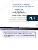 Specialising Generators for High-Performance Monte-Carlo Simulation ... in Haskell