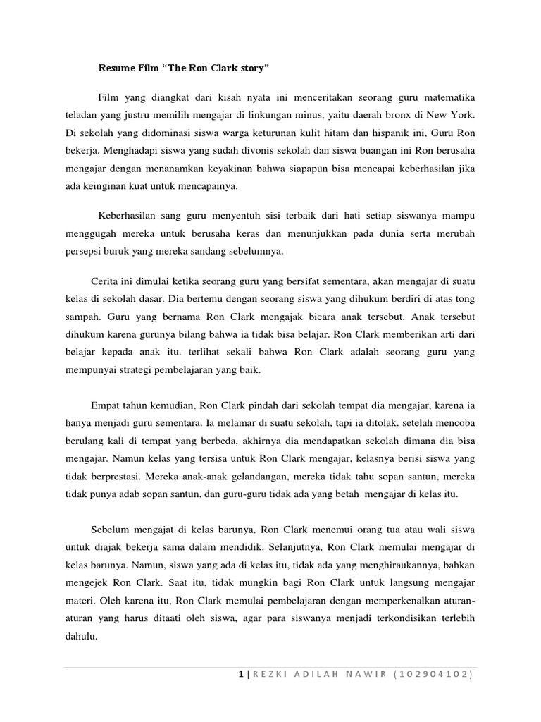Contoh resume film Padahal deskripsi pekerjaan merupakan hal penting yang tak boleh dilewatkan.