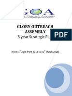 GOA 5 Year Strategic Plan As From 1st April 2013 To 31st March 2018 Revised On 9th Jan 2014