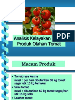 Analisis Kelayakan Usaha Produk Olahan Tomat