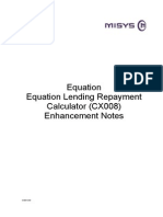 ECX008 Equation Lending Repayment Calculator Enquiry