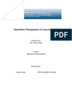 Operations Management at Dual Degree Program