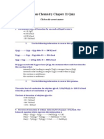 Chemistry Chapter 11 Quiz