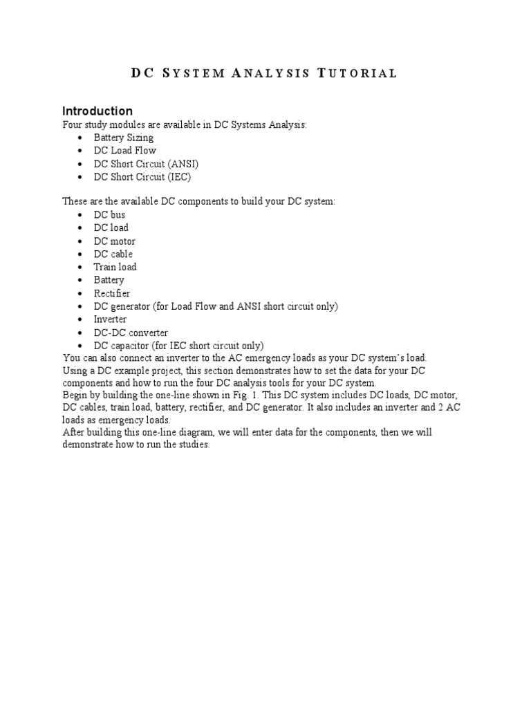 Tutorial DC System PDF Rectifier Power Inverter