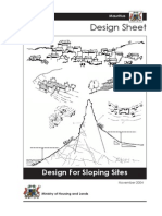 Design Sheet: Design For Sloping Sites