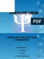 Psikologi Holistik Dan Humanistik