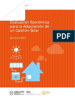 Evaluacion Economica Para La Adquisicion Del Un Calefon Solar