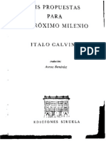 Calvino, Italo - Seis Propuestas Para El Prximo Milenio