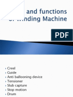 Parts and Functions Winding Machine