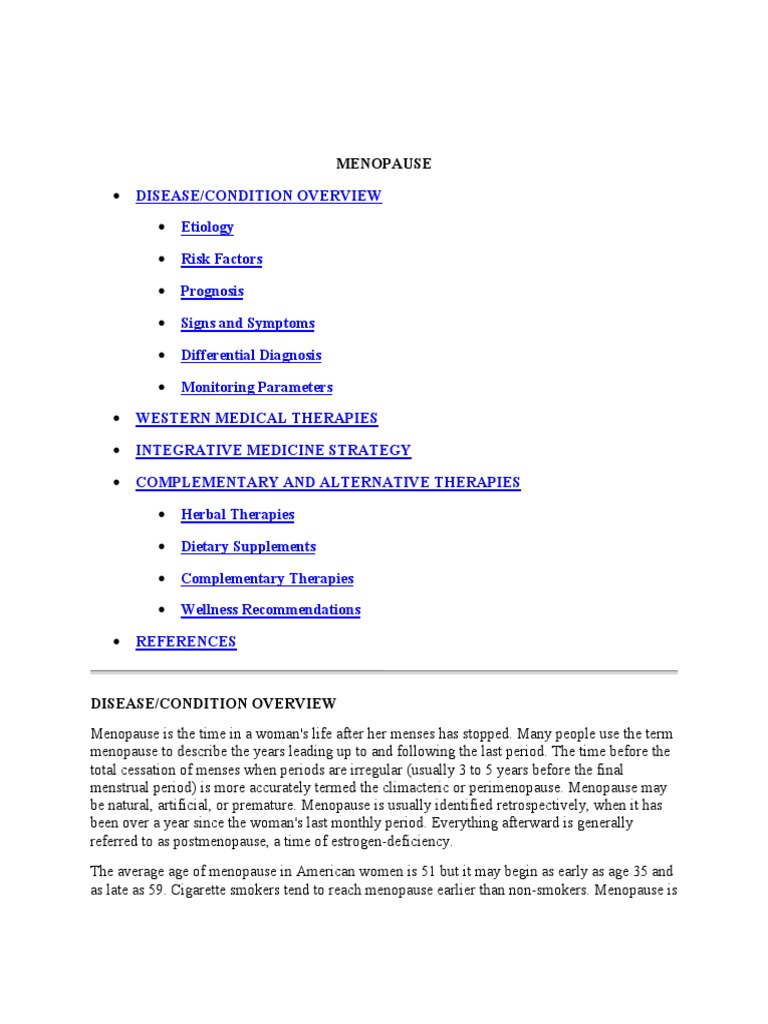 Menopause | PDF | Hormone Replacement Therapy (Menopause) | Menopause