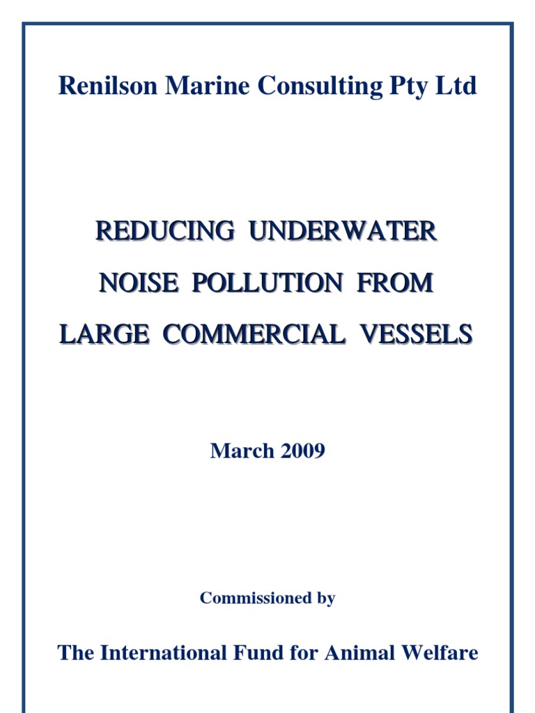 Reducing Underwater Noise Pollution From Large Commercial Vessels | PDF ...