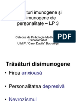 Trăsături Imunogene Şi Disimunogene de Personalitate - LP 3