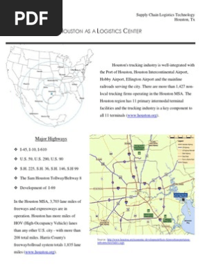 Houston as a Logistics Center