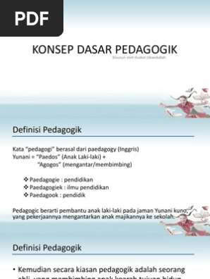 01 Konsep Dasar Pedagogik