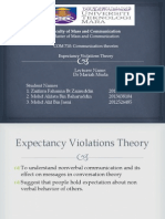Expectancy Violations Theory