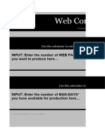 Web Content Calculator