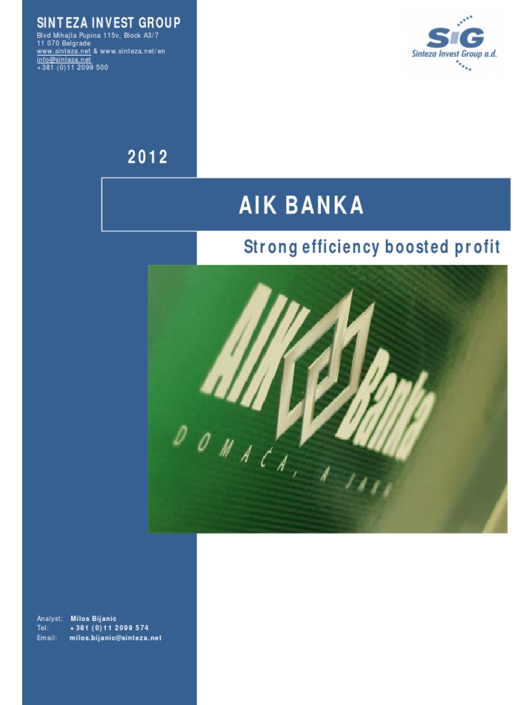 2012AIKBanka Dividend Banks