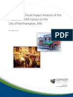 Economic and Fiscal Impact of Proposed MGM Casino on Northampton