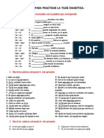 Ejercicios para Practicar La Tilde Diacritica