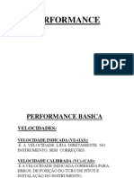 Performance básica de velocidades em aviação