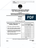 01 Peperiksaan Percubaan Spm Perlis 2009 - Fizik Kertas 2