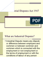 Industrial Disputes Act 1947: - Prasanth - Nikunj