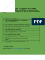 11-Scrum Master Checklist PDF