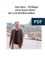 Dan Brown facts - 10 things you need to know about "The Lost Symbol" author
