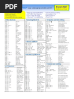 Download Excel Shortcuts 2007 by datacure SN19802057 doc pdf
