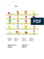 Food Alimentos: Apple Hpeac Orange Banana