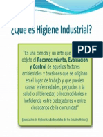 Definición Higiene Industrial