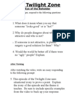 The Twilight Zone: On Your Own Paper, Respond To The Following Questions